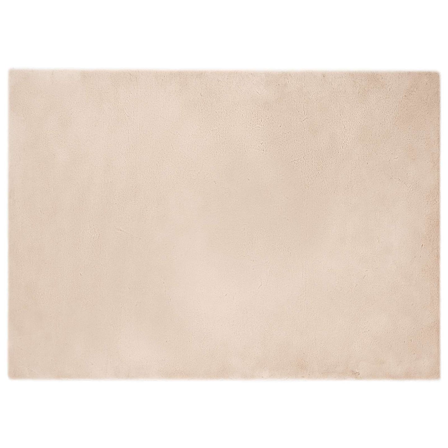 Vidaxl nep konijnenbont tapijt olite taupe 200 x 280 cm polyester