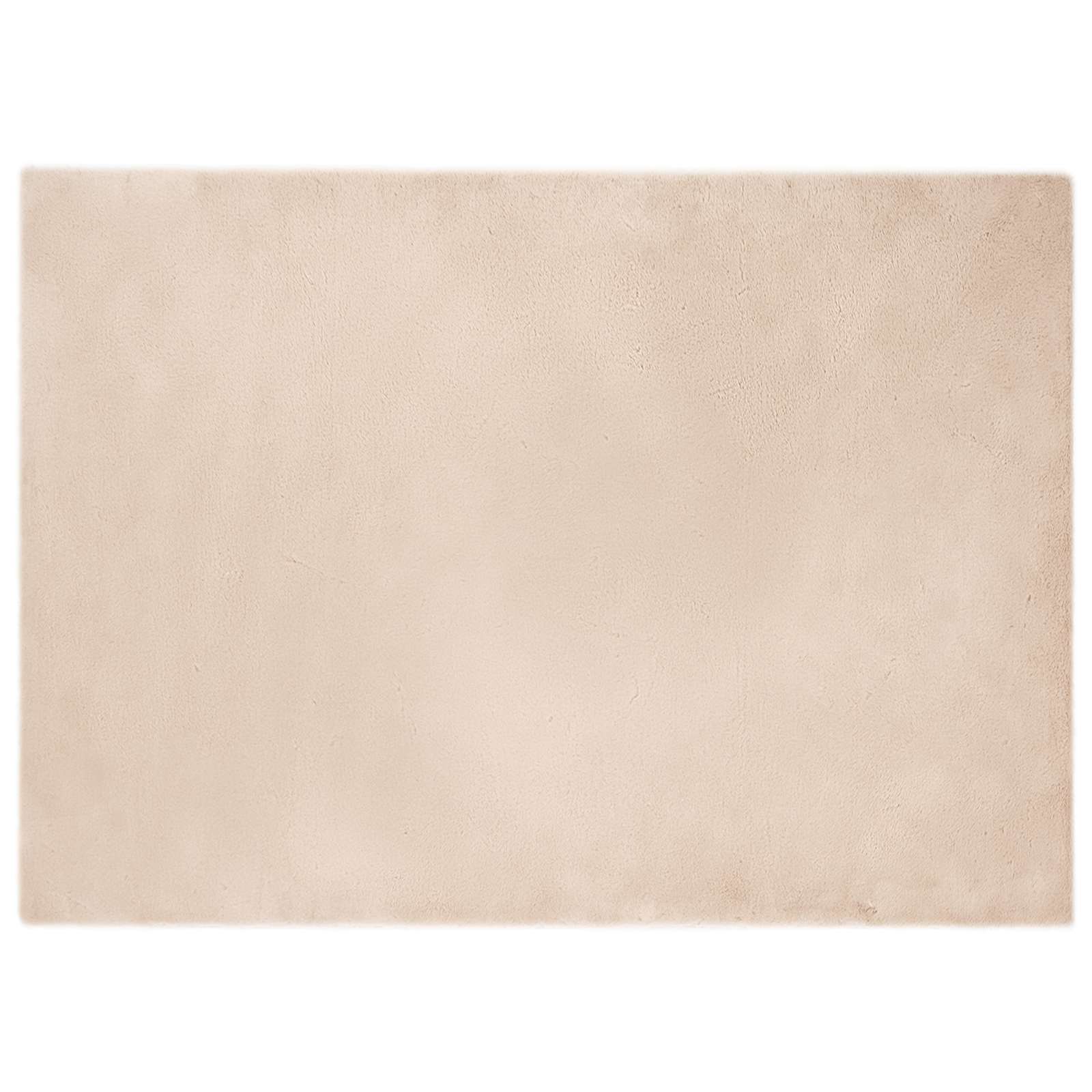 Vidaxl nep konijnenbont tapijt olite taupe 200 x 280 cm polyester