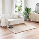 Vidaxl nep konijnenbont tapijt olite taupe 160 x 160 cm polyester