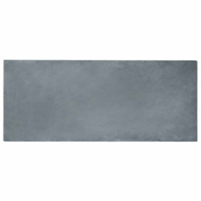 Vidaxl nep konijnenbont tapijt olite antraciet 80 x 200 cm polyester