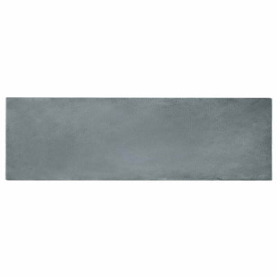 VidaXL tappeto in finta pelliccia di coniglio oilte antracite 80 x 250 cm poliestere