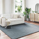 Vidaxl nep konijnenbont tapijt olite antraciet 240 x 240 cm polyester