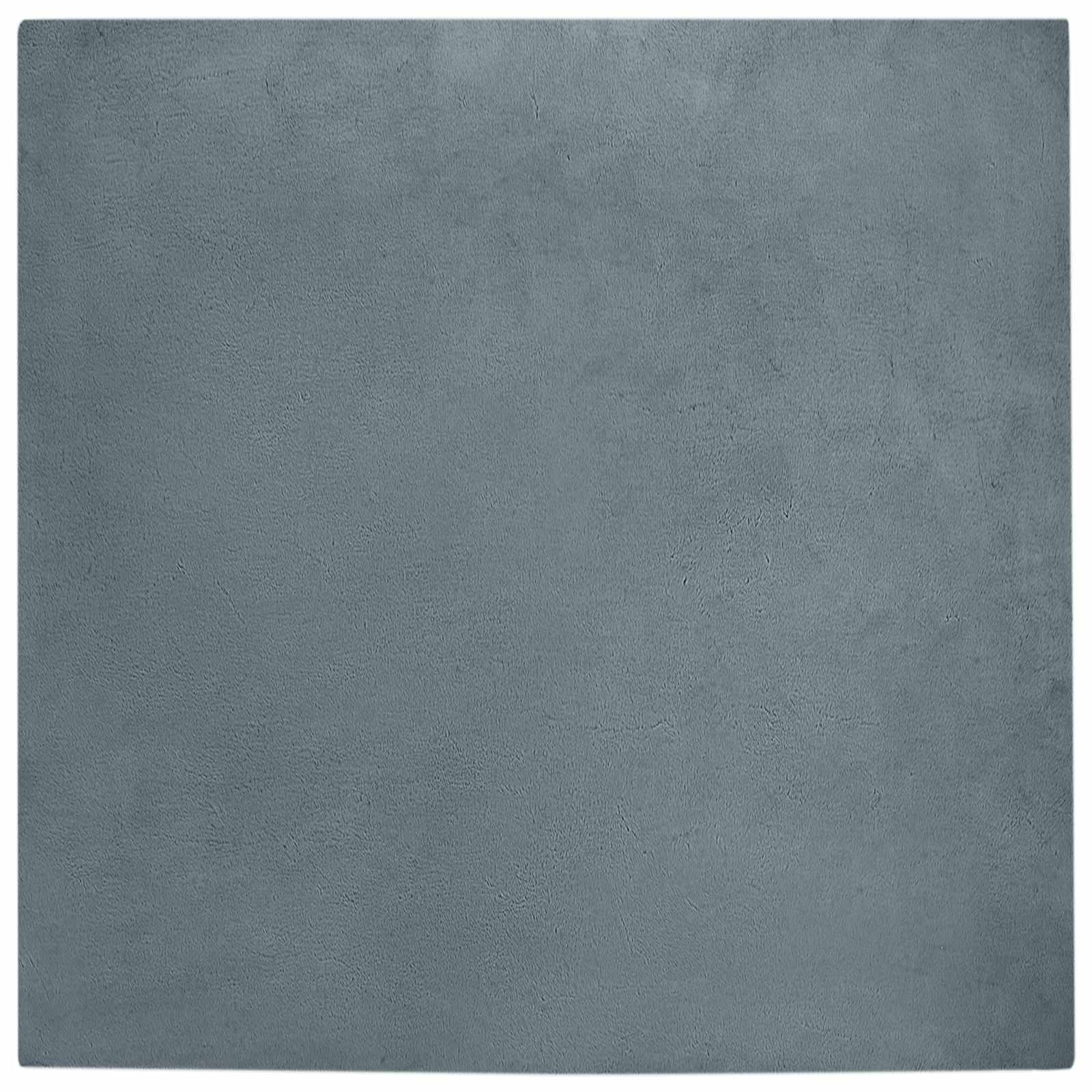 Vidaxl nep konijnenbont tapijt olite antraciet 240 x 240 cm polyester