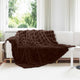 Vidaxl neppels konijnenbont deken olite kameel 240 x 270 cm polyester