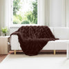 Vidaxl neppels konijnenbont deken olite 4 pcs kameel 130 x 150 cm
