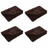 Vidaxl neppels konijnenbont deken olite 4 pcs kameel 220 x 240 cm