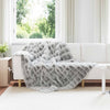 Vidaxl neppels konijnenbont deken olite grijs 150 x 220 cm polyester