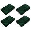 Vidaxl neppels konijnenbont deken olite 4 pcs donkergroen 240 x 270 cm