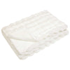 Vidaxl neppels konijnenbont deken olite 4 pcs wit 220 x 240 cm