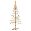 Árbol de Navidad de madera VidaXL con bambú estándar marrón 210 cm
