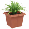 Vidaxl vierkante bloempot 6 pcs baksteenrood 23 x 23 x 17,5 cm