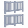 Copriradiatore Vidaxxl 2 pezzi grigio 152 x 19 x 81,5 cm in MDF