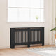 Copriradiatore Vidaxxl 2 pezzi nero 152 x 19 x 81,5 cm in MDF