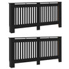 Copritermosifone Vidaxxl 2 pezzi nero 172 x 19 x 81,5 cm in derivati del legno