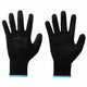 Vidaxl werkhandschoenen 24 pcs zwart 9 l polyester
