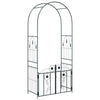Arco da giardino VidaXL con serratura nero 102 x 50 x 218 cm