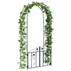 Arco da giardino VidaXL con serratura nero 102 x 50 x 218 cm
