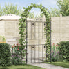 Vidaxl arco de jardín liso negro 115 x 37 x 226 cm