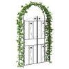 Vidaxl arco de jardín liso negro 115 x 37 x 226 cm