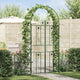 Vidaxl arco de jardín liso verde 115 x 37 x 226 cm