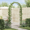 VidaXL Arco da giardino fiori nero 115 x 37 x 231 cm
