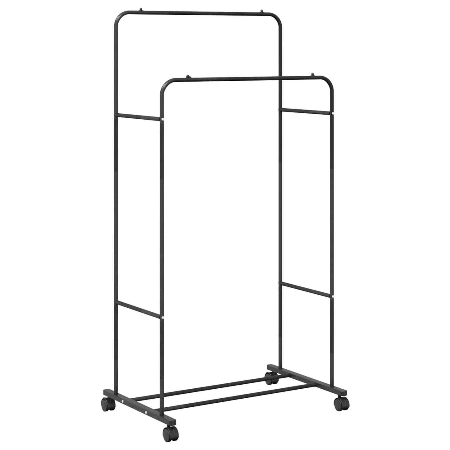 Vidaxx perchero liso negro 80 x 53 x 156 cm