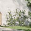 Cancello da giardino Vidaxl con serratura 3 pezzi nero 112 x 39,5 cm in acciaio