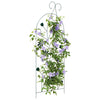Vidaxl tuinhek 3 pcs groen 112 x 39,5 cm staal