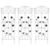 Vidaxl tuinhek 3 pcs zwart 110,5 x 42,5 cm staal