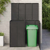Vidaxl afvalbak box 2 pcs zwart 65 x 80 x 115 cm polyetheen