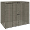 Vidaxl afvalbak box 2 pcs grijs 65 x 80 x 115 cm polyetheen