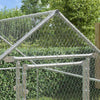 Vidaxl kippenhok zilver 200x170x177cm gegalvaniseerd staal