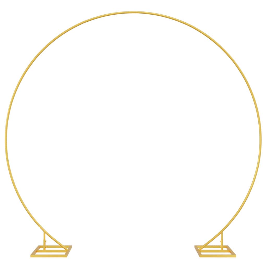 Vidaxl trouwrand goud 220 x 45 x 200 cm staal