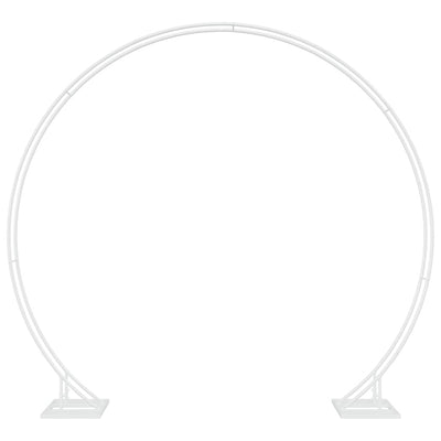 VidaXL borde de boda blanco 220 x 45 x 200 cm acero