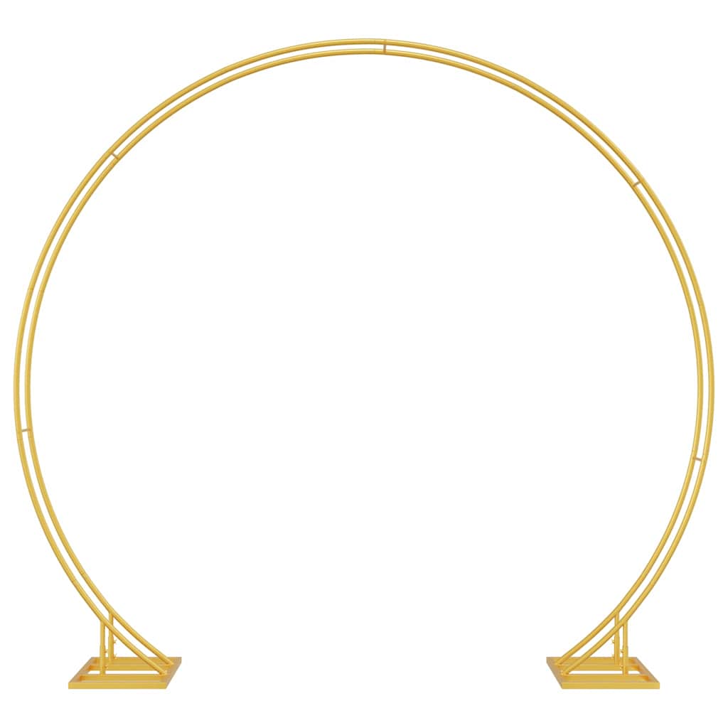 Vidaxl trouwrand goud 220 x 45 x 200 cm staal
