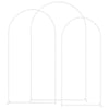 Vidaxl trouwrand 3 pcs wit staal