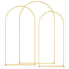 Vidaxl trouwrand 3 pcs goud staal