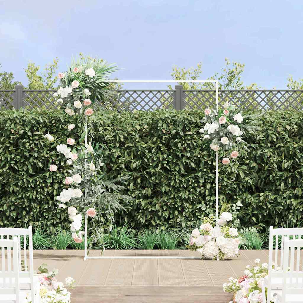 VidaXL bordo nuziale bianco 150 x 49,5 x 200 cm in acciaio