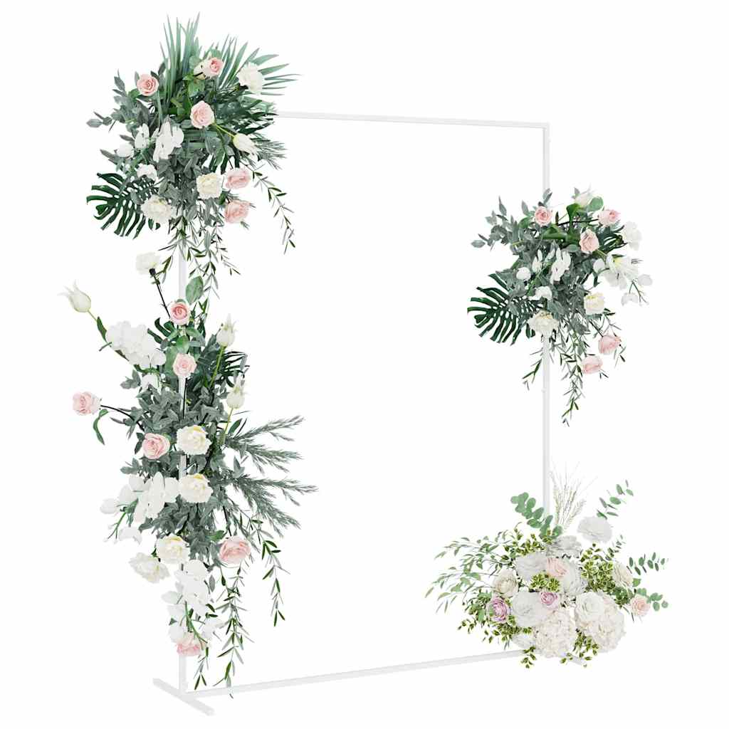 VidaXL bordo nuziale bianco 150 x 49,5 x 200 cm in acciaio