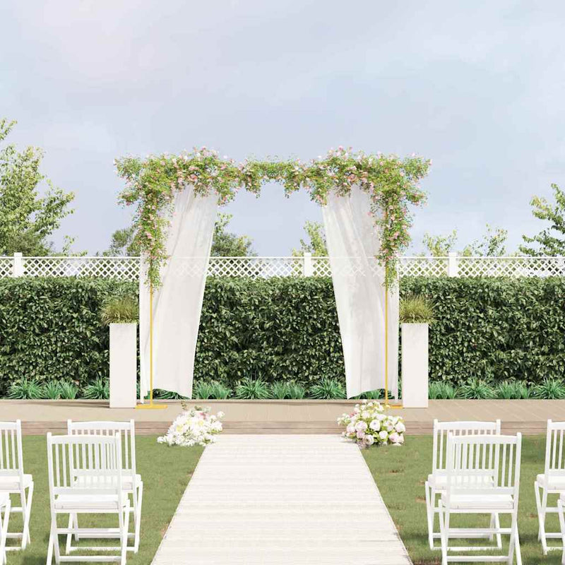 VidaXL cenefa de boda oro 338 x 35 x 300 cm acero