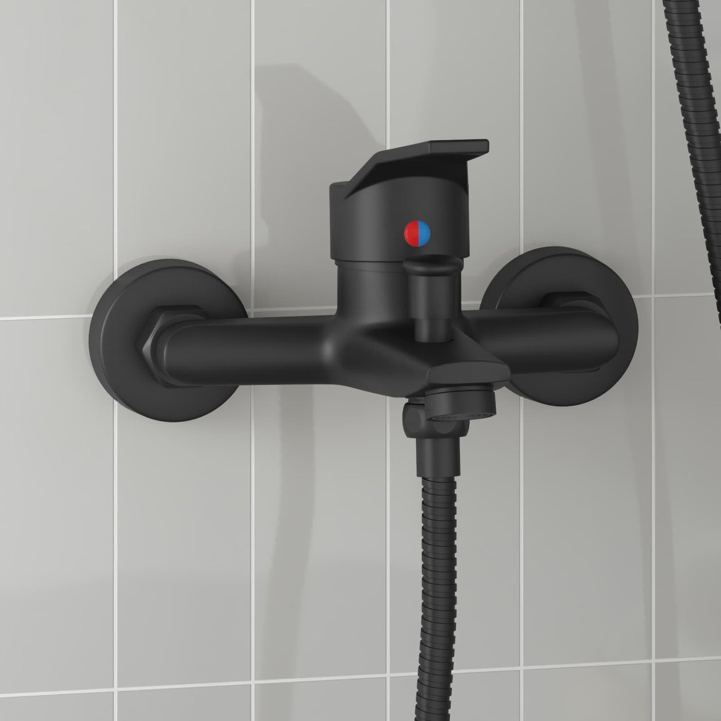 Miscelatore doccia VidaXL nero g 1 2 pollici