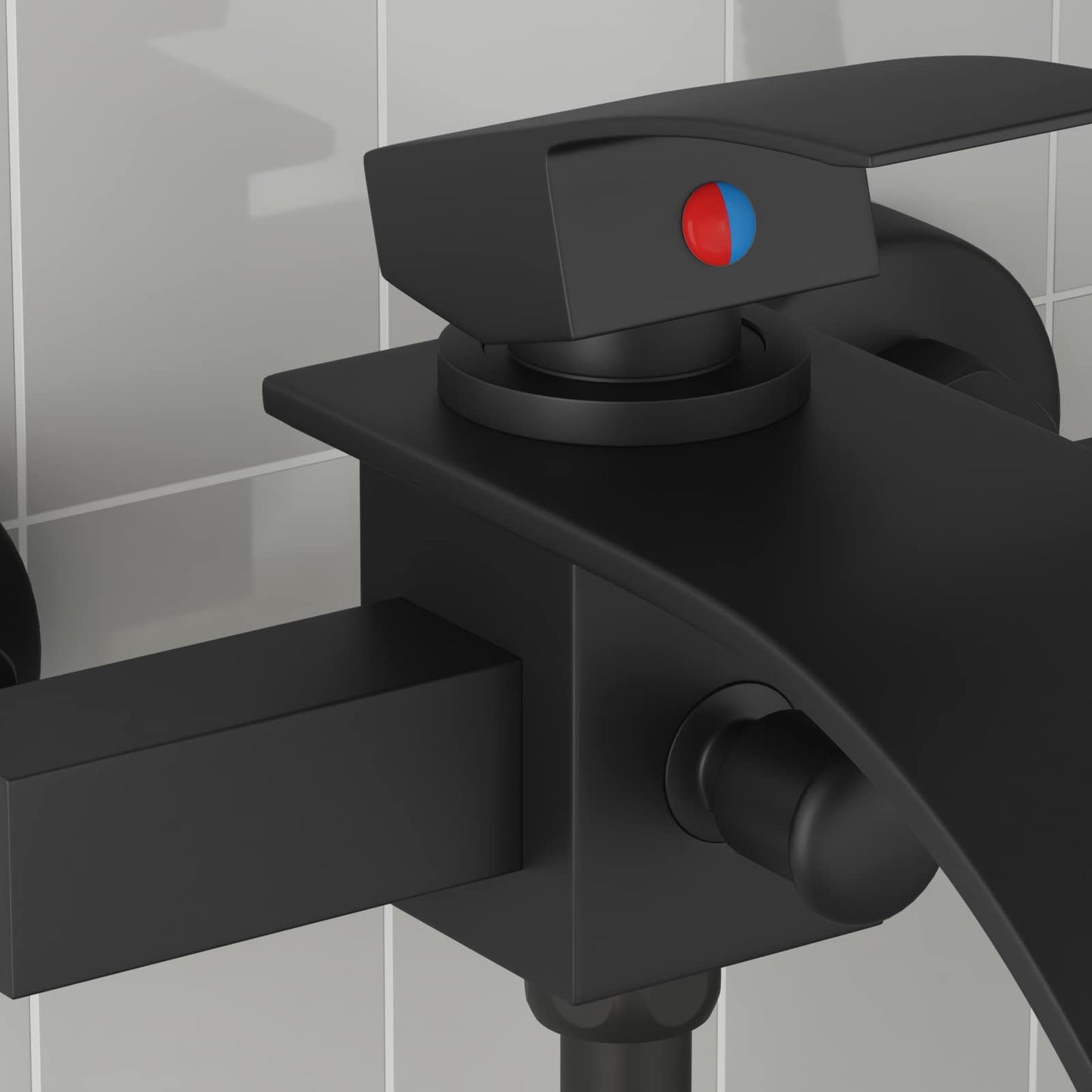 Miscelatore doccia VidaXL nero g 1 2 pollici