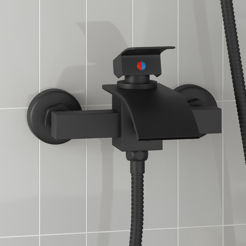 Miscelatore doccia VidaXL nero g 1 2 pollici