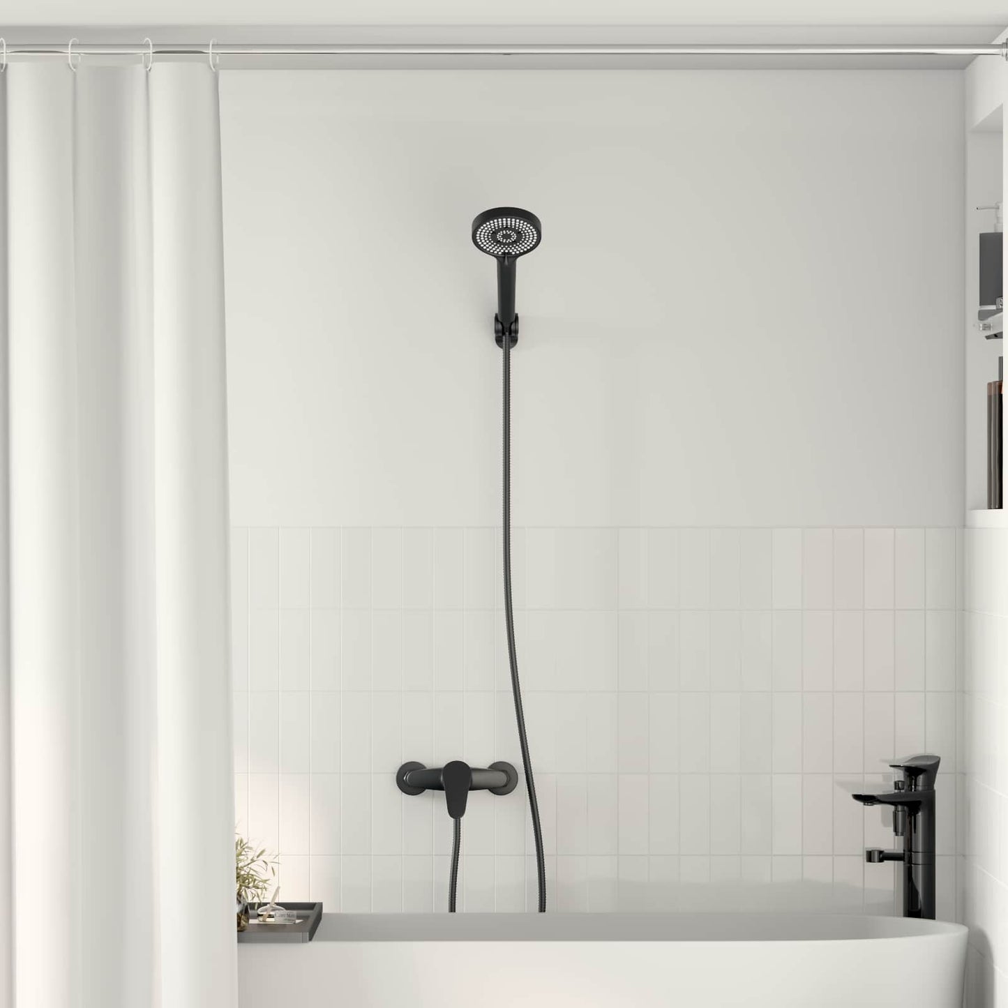 Set doccia Vidaxx nero g 1 2 pollici