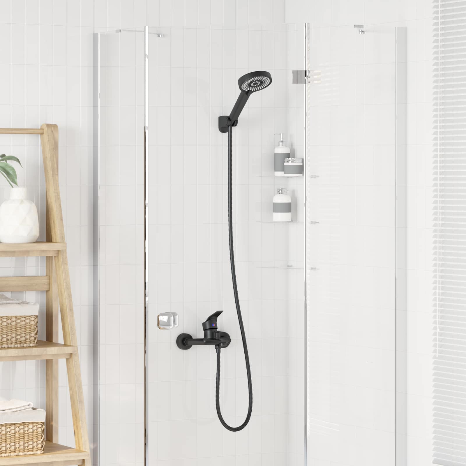 Set doccia Vidaxx nero g 1 2 pollici