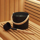 Set di accessori per sauna VidaXL 2 pezzi nero
