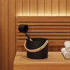 Set di accessori per sauna VidaXL 2 pezzi nero