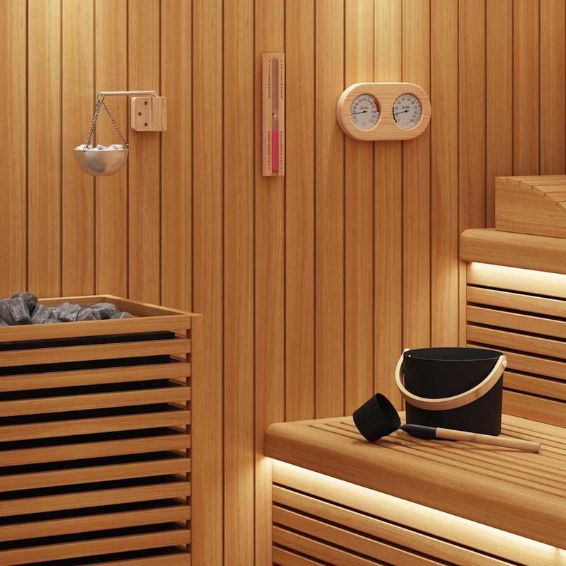 Set di accessori per sauna VidaXL 5 pezzi nero
