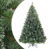 Vidaxl árbol de Navidad artificial con ramas de plumas, verde nevado 180 cm
