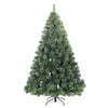 Vidaxx árbol de Navidad artificial con ramas de plumas, verde nevado 210 cm